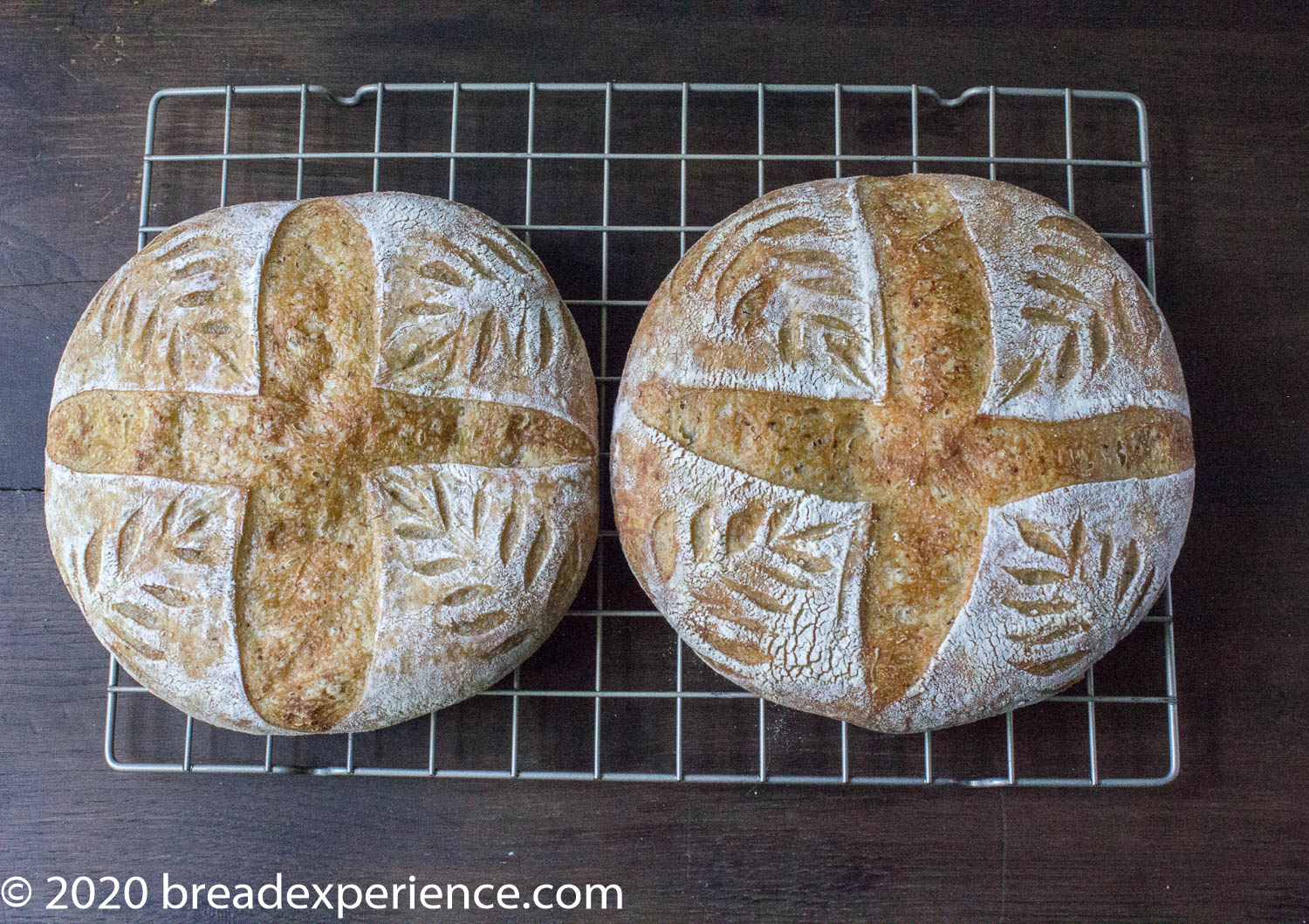 Decorative scoring on round boules