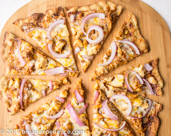 Einkorn Pizza Flatbread with BBQ Chicken