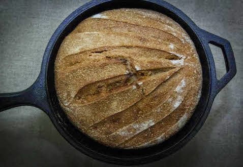 Einkorn and Wheat Tartine