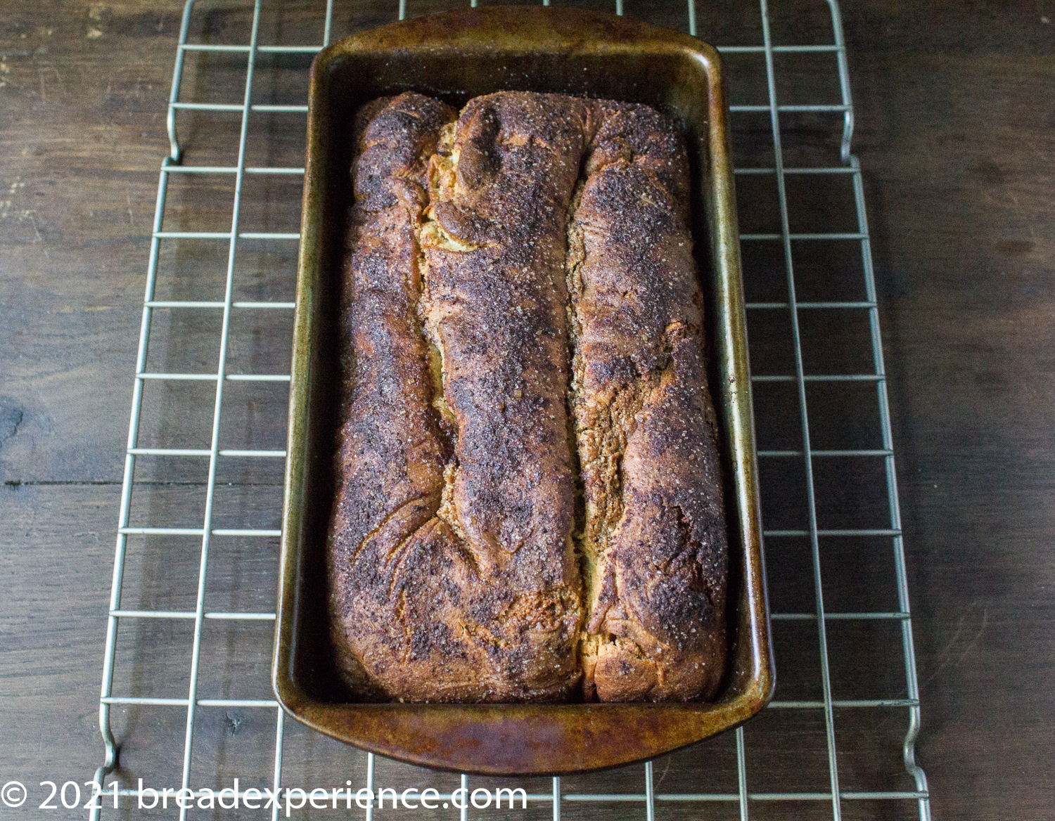 Einkorn Povitica Potica Sweet Bread with crunch topping