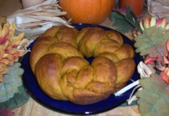 Festive Pumpkin Bread Wreath