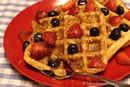 Flax and Coconut Waffles