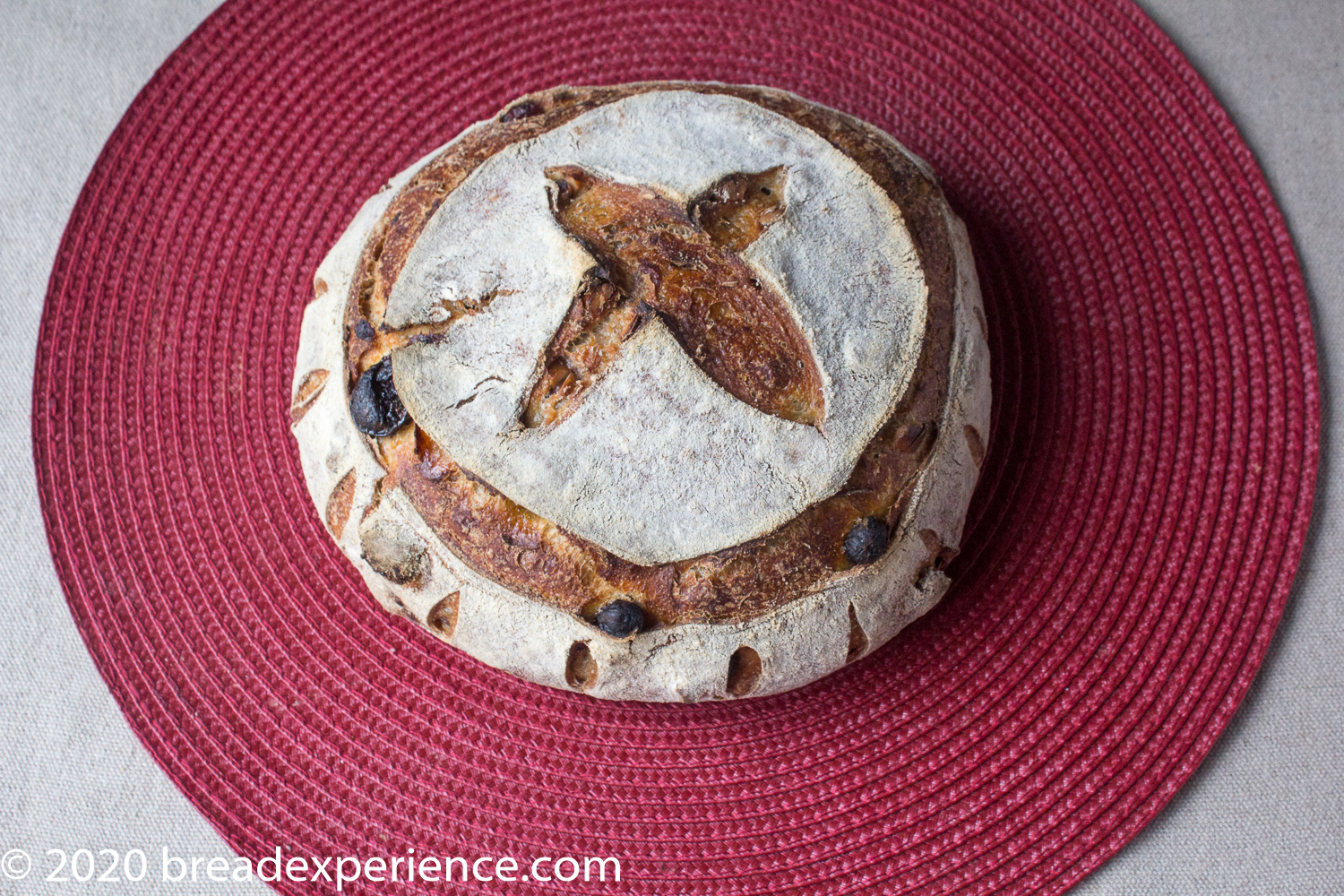 Pain au Levain shot from above