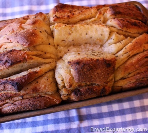 Sourdough Garlic Pull apart Bread