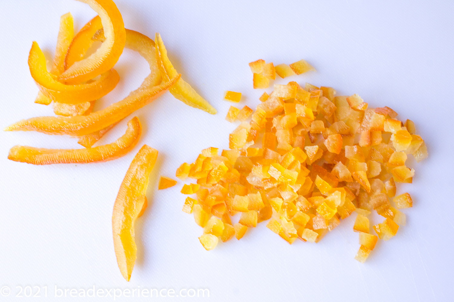 Store bought candied orange peel