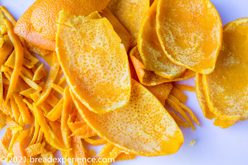 Orange Peel Cut into Strips