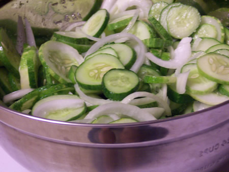 drawing the water out from the pickles