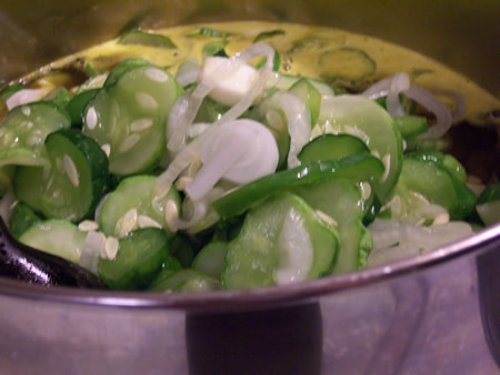 add drained cucumber mixture