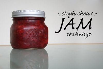 Spiced Wine Peach Jam and Jam Exchange
