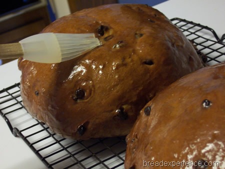 Chocolate Loaves brushed with melted butter