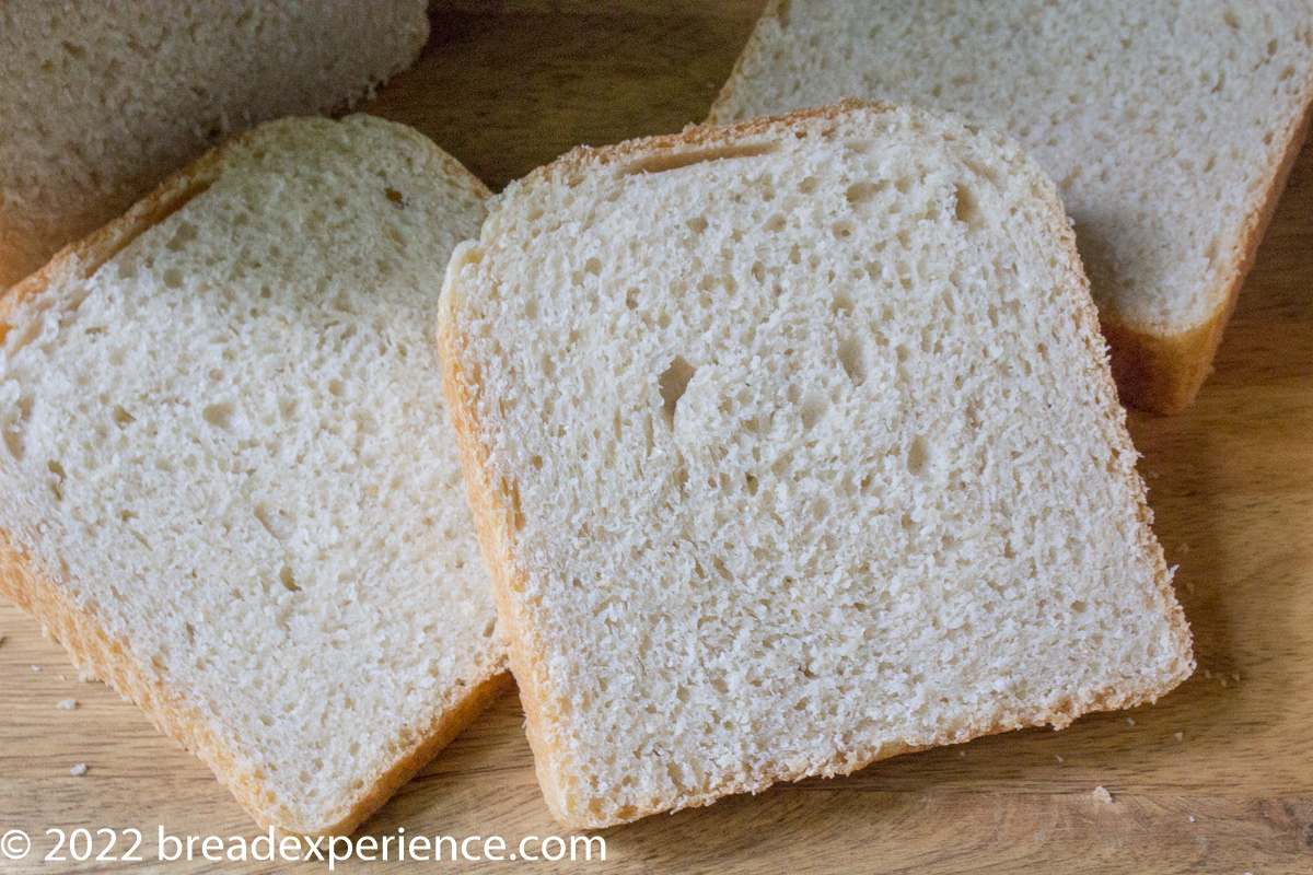 Thick slices of Kamut Pain de Mie 