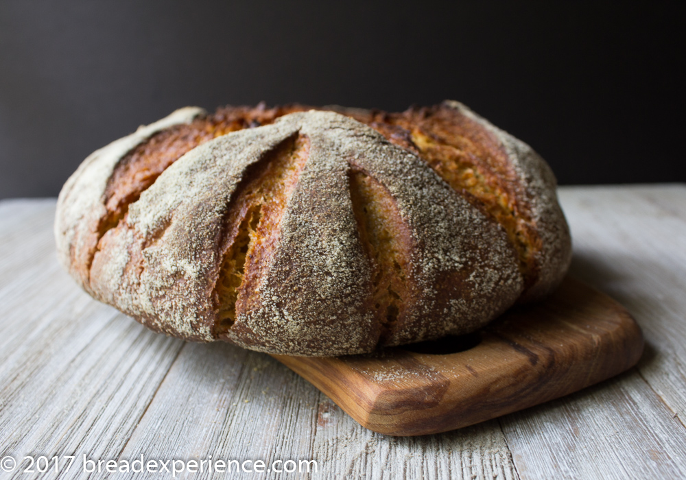 Kefir Milk Einkorn Pumpkin Cornmeal Bread 