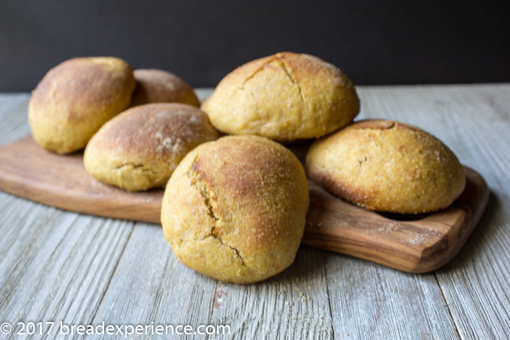 Kefir Milk Einkorn Pumpkin Cornmeal Rolls