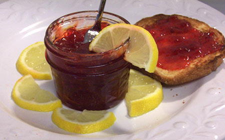 Quick Strawberry Lemon Marmalade