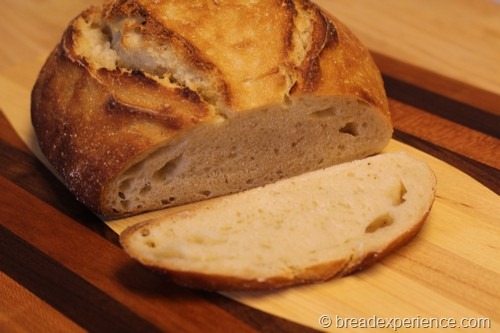 Crumb Shot of Sourdough Bread