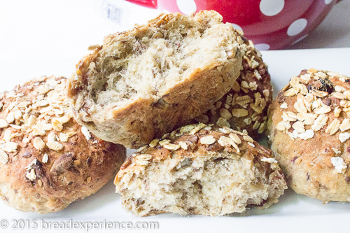 Muesli Rolls Crumb Shot