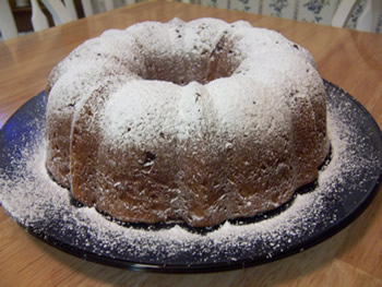 No Knead Cranberry Coffeecake