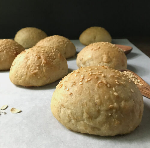 Fluffy Oatmeal Buns