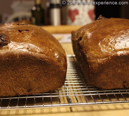 Pane Alla Ciocoolata cooling on rack