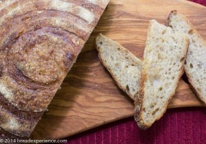 Sourdough Polenta Bread ready to eat