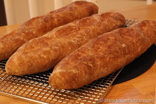 3 Poolish Baguettes