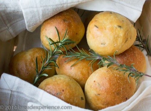 Potato Rosemary Rolls with Olive Oil and Semolina