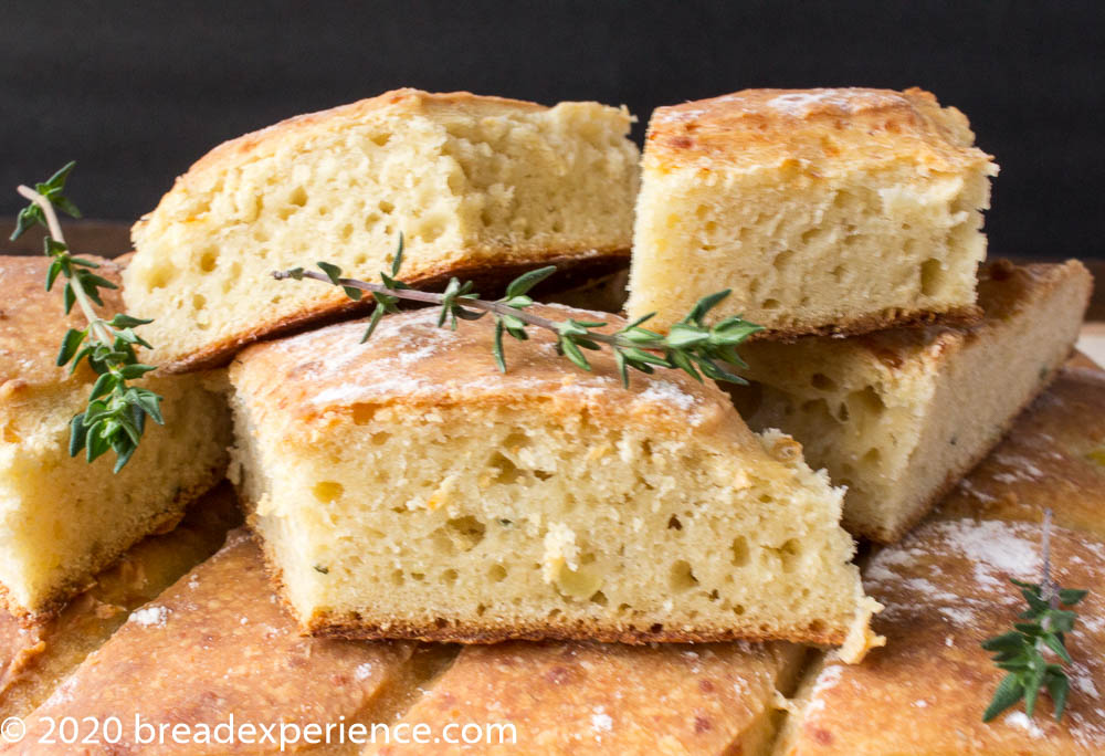 Potato Thyme and Sheep Cheese Pave