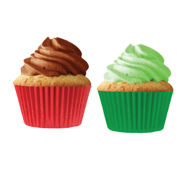 Red and Green Baking Cup LIners