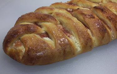 Rhubarb Cream Cheese Braid