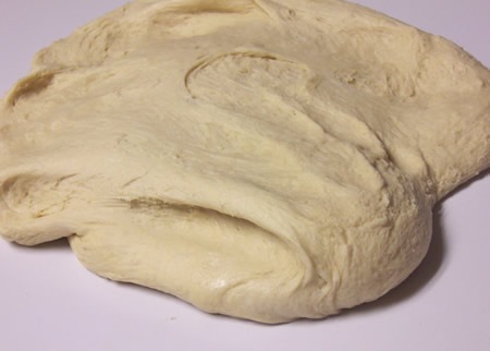 Dough made from heirloom wheat flour