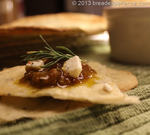 Sourdough Rosemary Lavash with Roasted Tomatoes