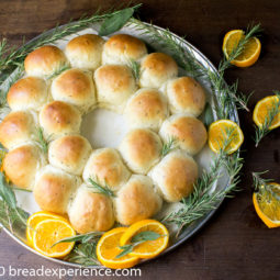 Rosemary Orange Bread Roll Wreath