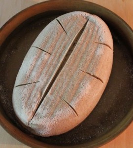 Scored Rustic White, Rye & Spelt Sourdough - Oval Loaf