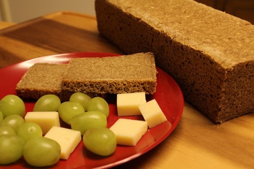 Rye and Rice Bread with Grapes