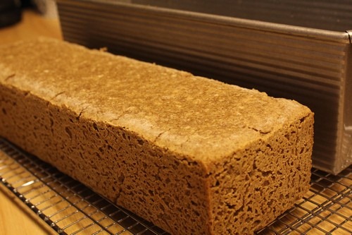 Sourdough Rye and Rice Bread in Pullman Pan