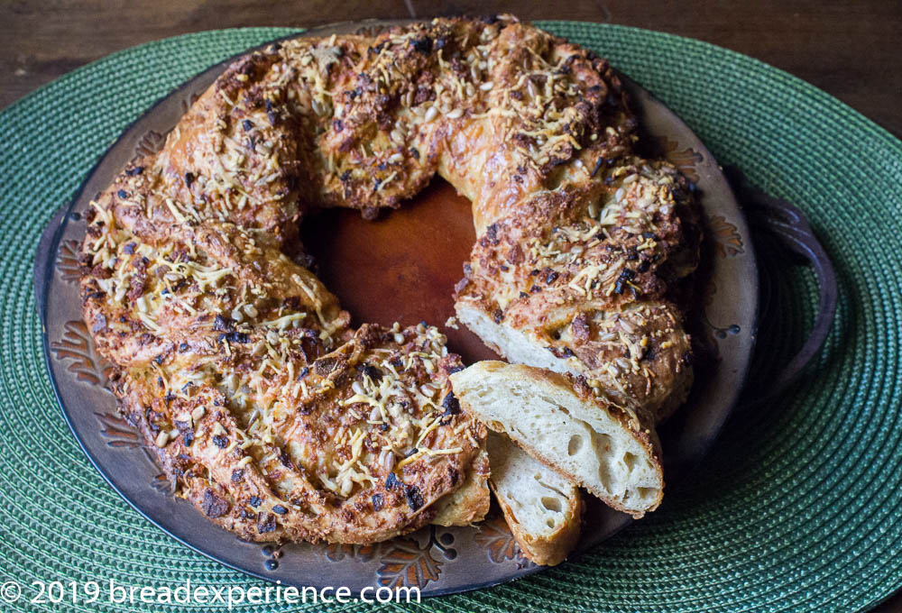 Sourdough Savory Danish Crown Crumb Shot