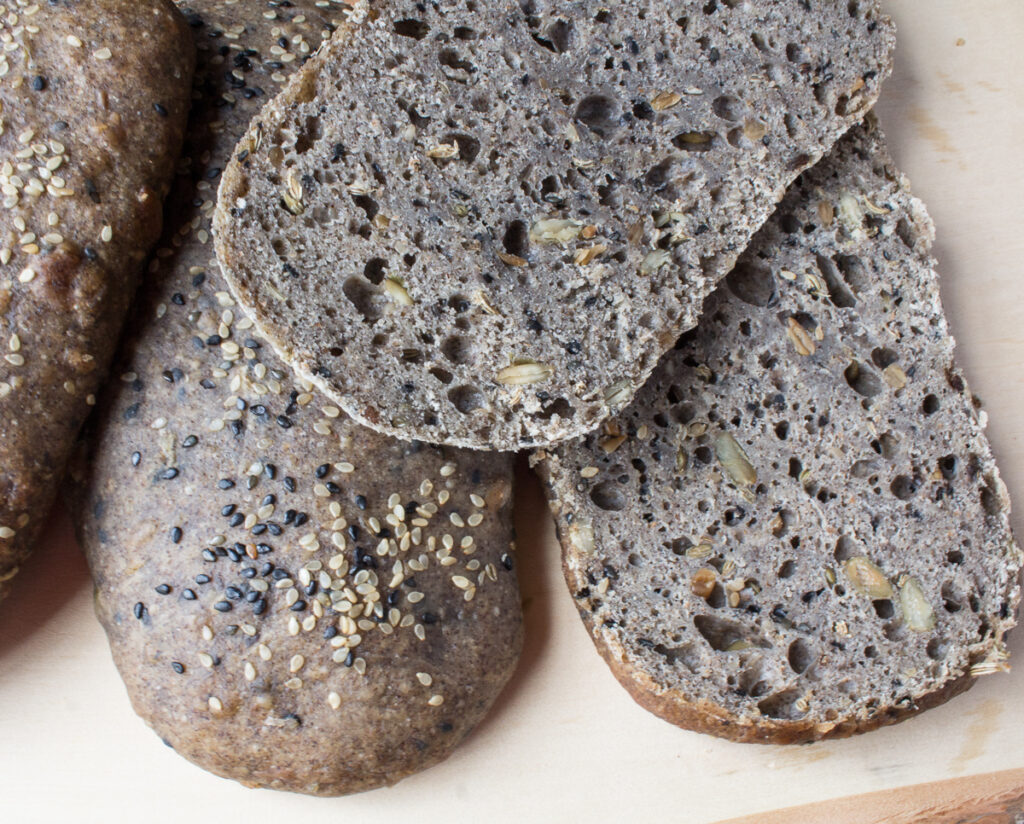 Mixed Grain Seeded Sourdough with Buckwheat and no yeast