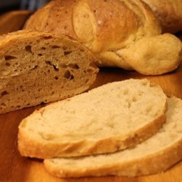 Semolina Spelt Sesame Loaves Crumb Shot