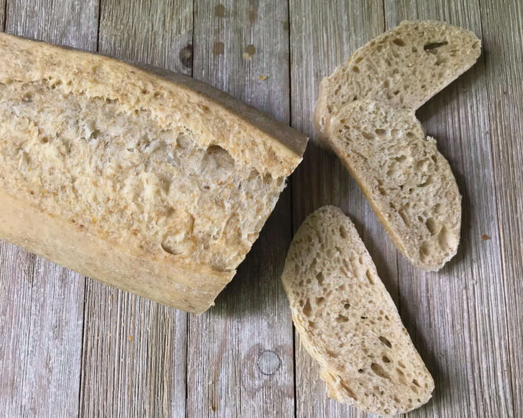 Rustic Baguette-Style Sourdough Milk Bread
