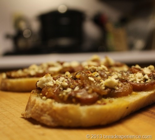 Slow Roasted Tomatoes and Feta Bruschetta