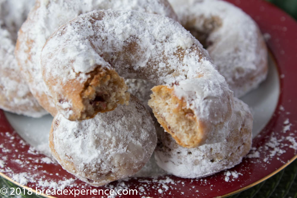 Baked Sourdough Cranberry Orange Donuts Crumb Shot