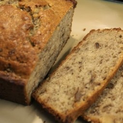 Sourdough Einkorn Banana Bread sliced