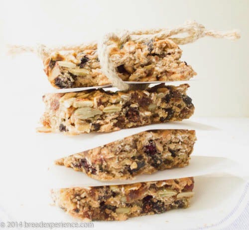 Sourdough Granola Bars Stacked