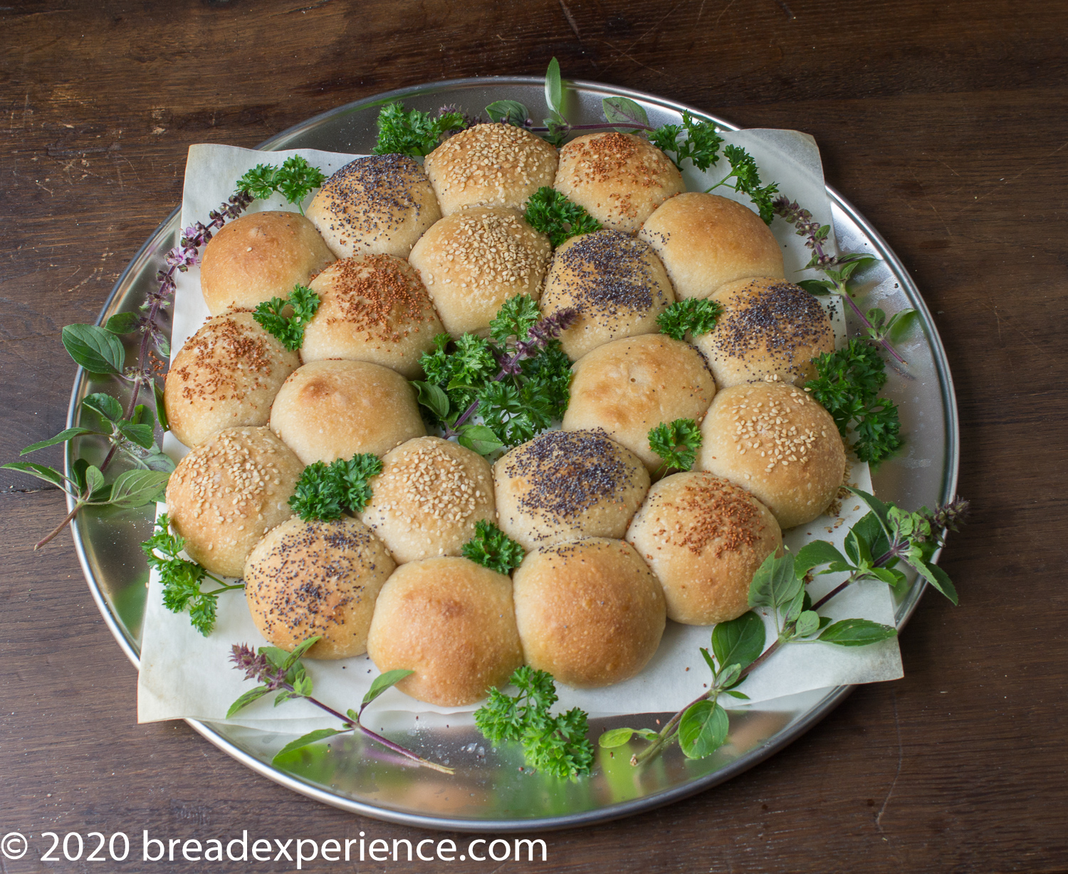 Sourdough Bread Roll Wreath