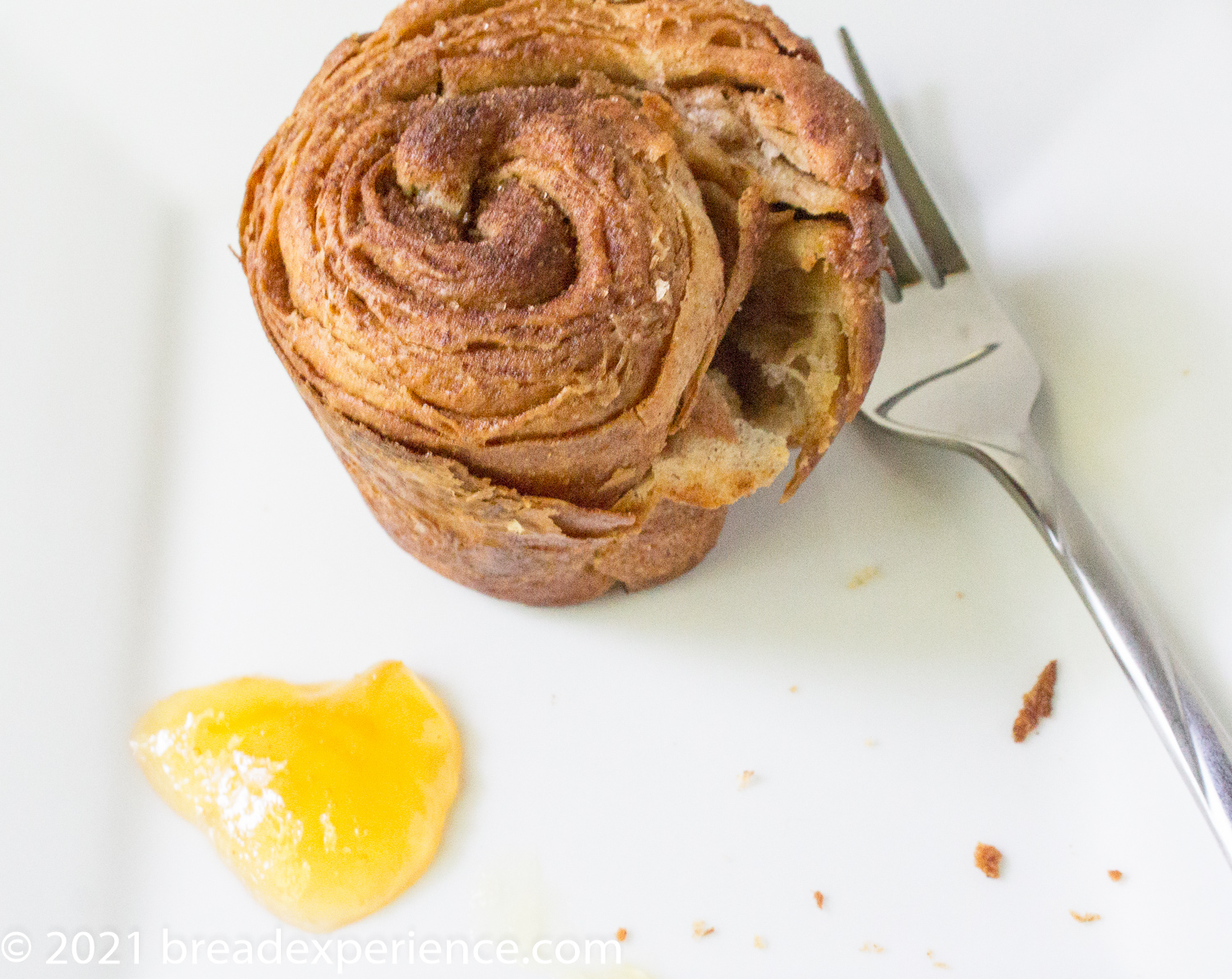 Sourdough Cruffin with Pineapple Jam
