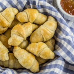 Flaky Sourdough Crescent Rolls