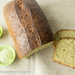 Sourdough Green Pea and Matcha Bread