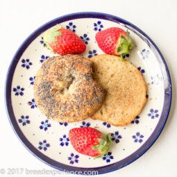 Sliced Sourdough Kefir Milk Sprouted Wheat Bagels