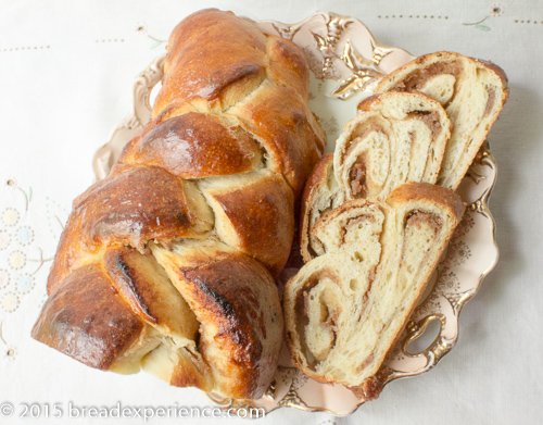 Slices of Sourdough Romanian Easter Braid