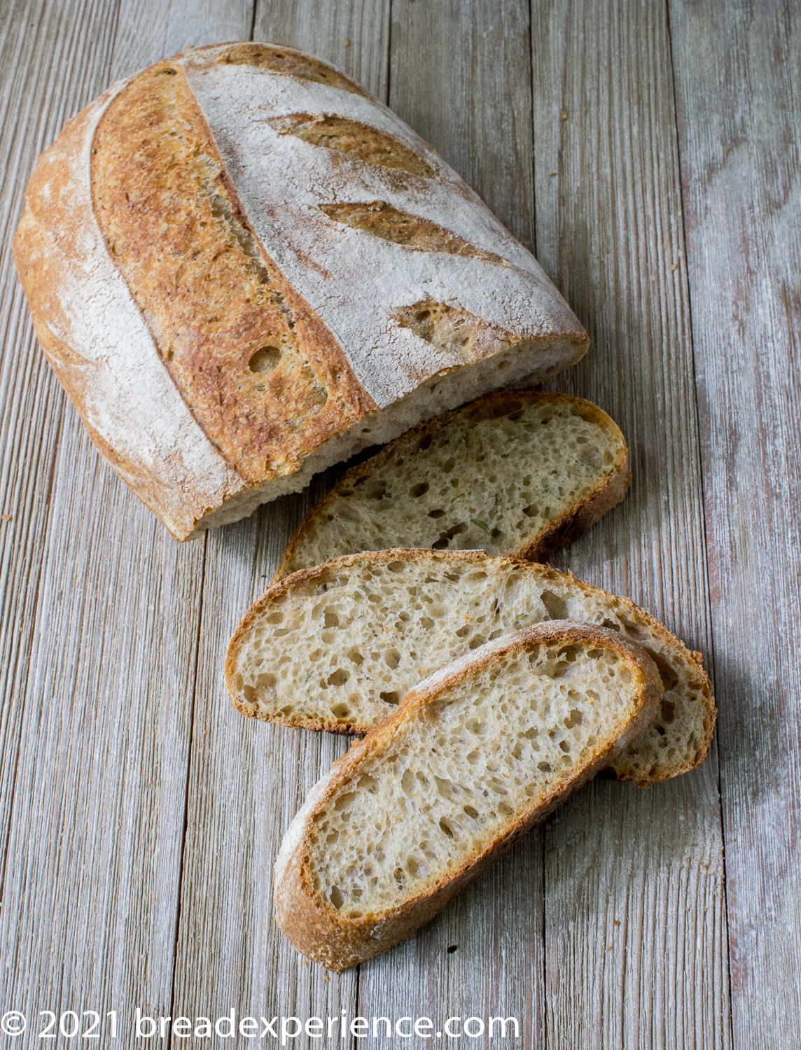 Olive Oil Rosemary Loaves with Spelt